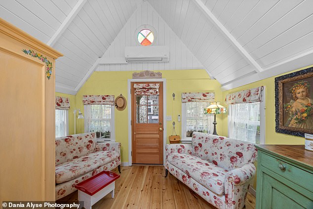 The for-sale residence has been nicknamed 'Fun Size' or 'Baby Vineyard' by previous and current owners