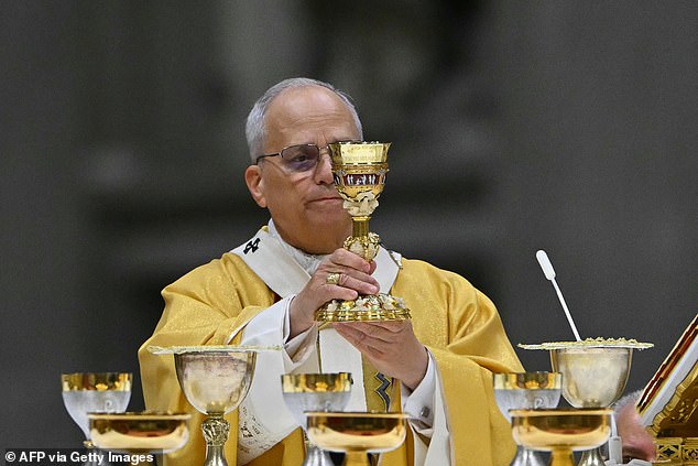 The 70-year-old pope decided to hold the mass at a later time than under his predecessor, the more elderly Francis who would hold Christmas mass at around 1830 GMT
