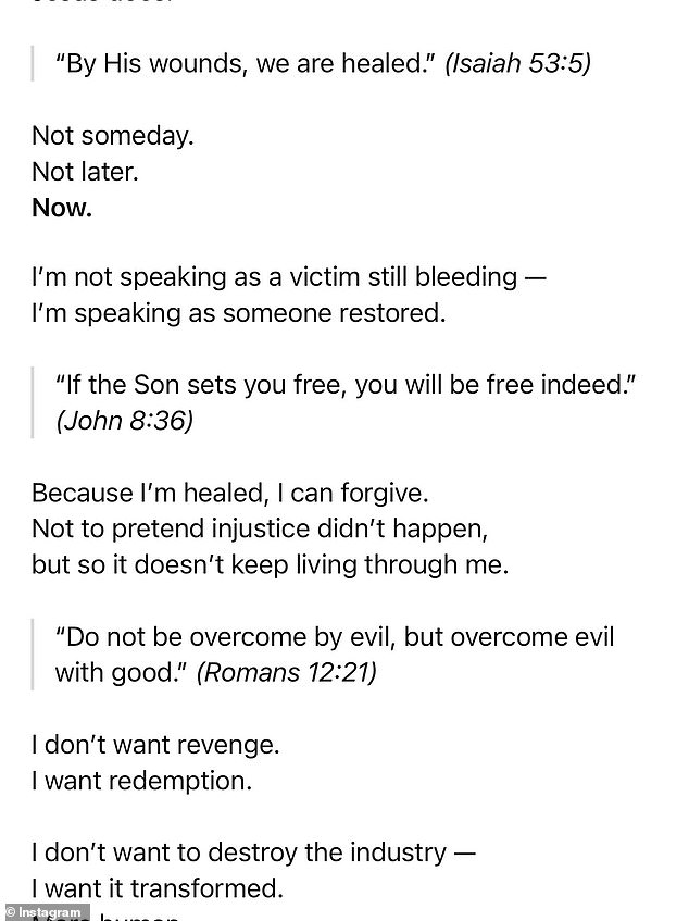 The father-of-one has said his Christian faith has saved him from his struggles