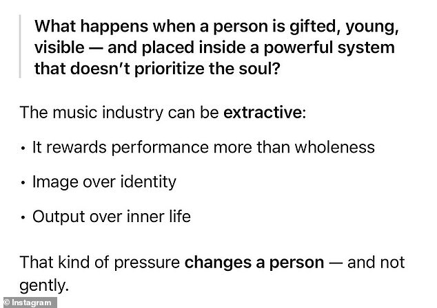 Bieber also has stressed that his faith in Jesus has given him purpose in life