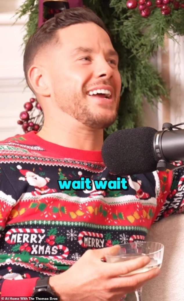 Speaking on the Christmas special of At Home With The Thomas Bros, Ryan's brother Scott began: 'Ryan asked you to be his girlfriend...'