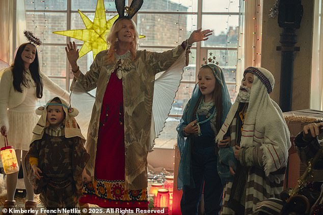 Goodbye June's official synopsis reads: 'A man and his four adult children navigate messy family dynamics when his wife's health takes a turn for the worse during Christmastime'