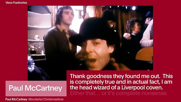 The ex-Beatles legend addresses joking online speculation that the song is about witchcraft