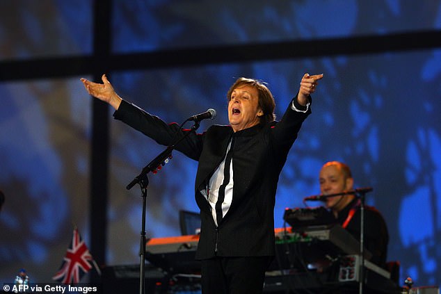 Sir Paul is tipped for a 2026 UK tour - here he is at the London 2012 opening ceremony