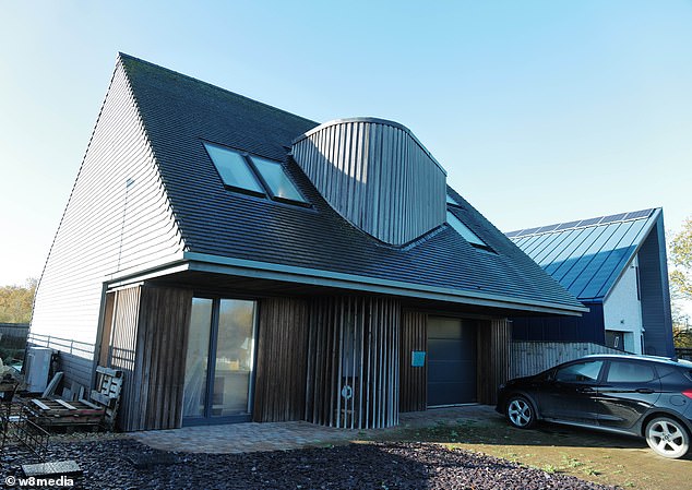 Full of ambition the 'pioneers' were keen to make their housing fantasies a reality but 10 years later their outlook on the project is bleak. Pictured: One of the homes that appeared on Grand Designs