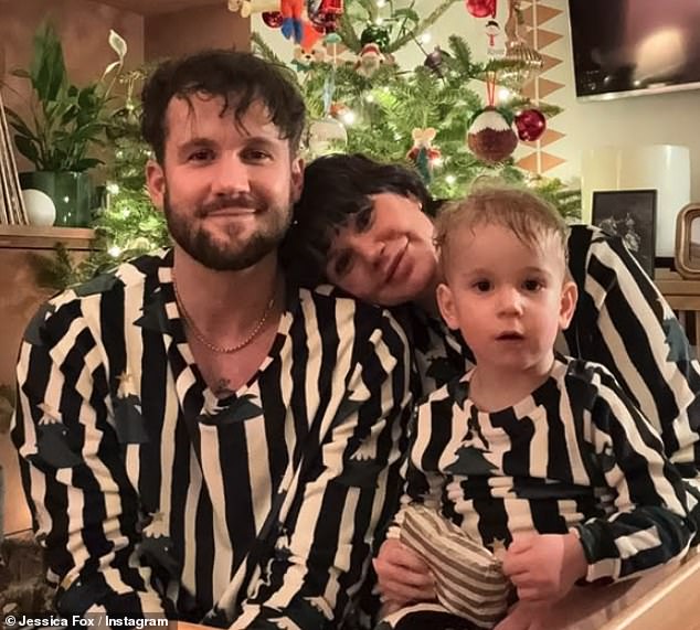 Her soap co-star Jessica Fox followed suit with husband Nicholas Willes and their son Blues