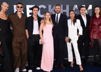 David Beckham and sons Romeo and Cruz pose in Santa hats after Brooklyn’s ‘hurtful insult’ amid family feud