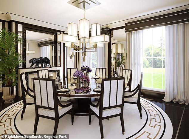 The house features a library/cigar room, a club room, mirror whiskey bar and humidor, a multipurpose second club room with media facilities, a fully equipped gym, a steam room and much more.