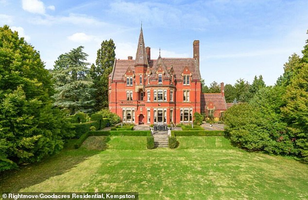 Park House is a massive Victorian mansion near Bedford in the French Gothic style