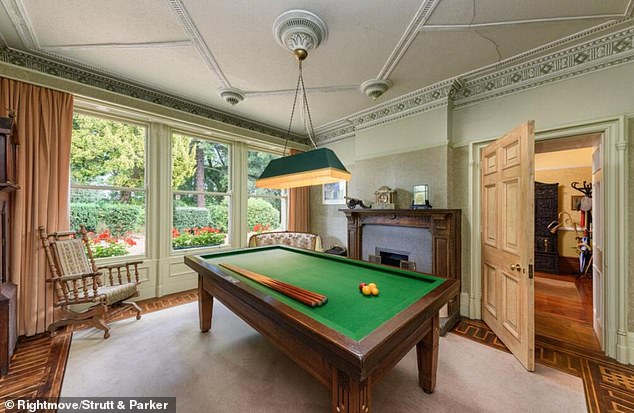 The beautiful stone built 1840s Georgian manor boasts its own snooker room