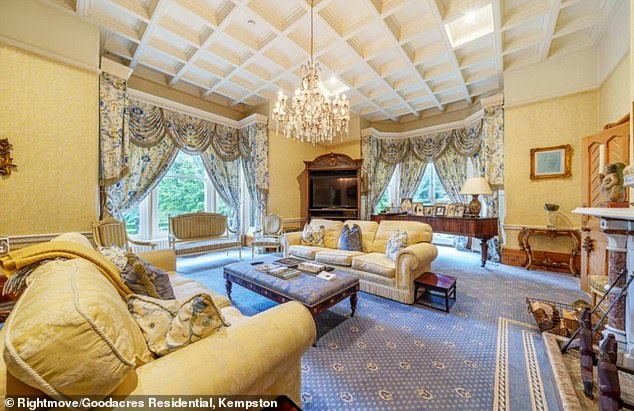 The house has eight reception rooms as well as 10 bedrooms and six bathrooms