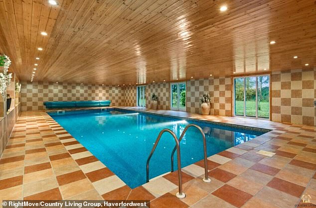 An indoor swimming pool was also added along with a gym on the grounds