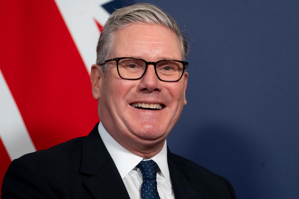 Britain's Prime Minister Keir Starmer smiling during a bilateral meeting.