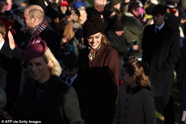 Kate looked tenderly at her daughter as they walked hand-in-hand towards the service