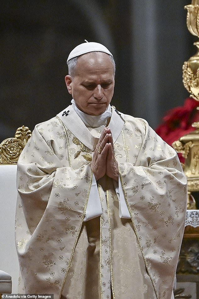 Pope Leo XIV celebrates the Christmas mass in St. PeterÃ¢s Basilica at the Vatican, on December 25, 2025