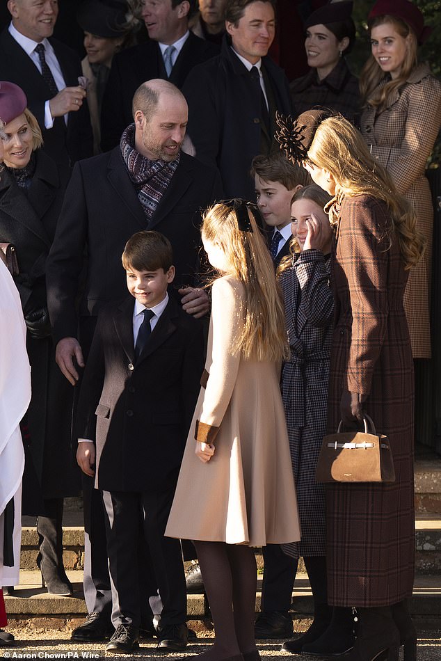 The Princess of Wales seen chatting with Mia Tindall, the older daughter of Zara and Mike Tindall