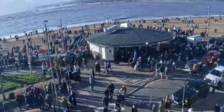 Christmas Day swim cancelled after emergency services swarm quiet beach and multiple people pulled from water