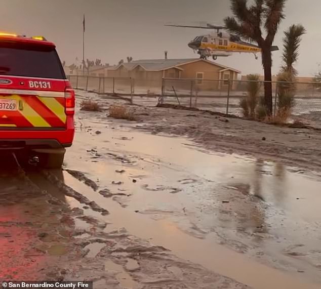 Stormy weather struck California on Christmas Day, prompting hundreds of evacuations