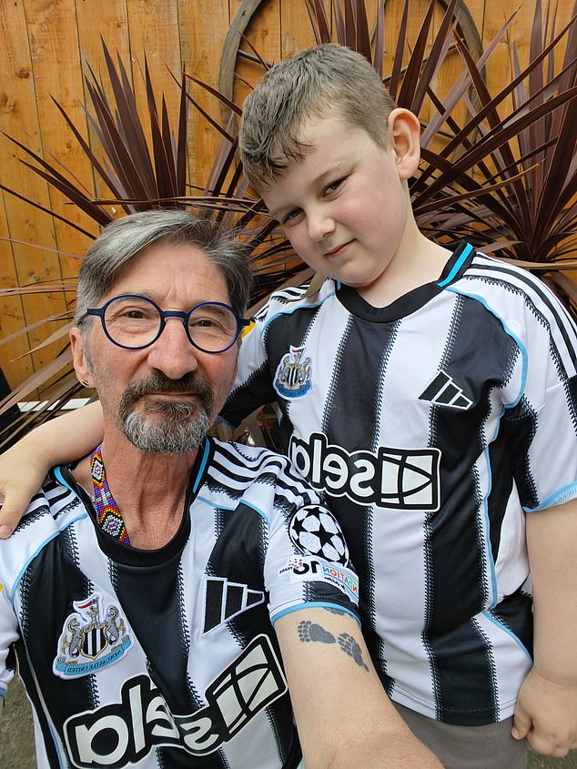 John with his grandson, Daniel, who he says is one of his inspirations