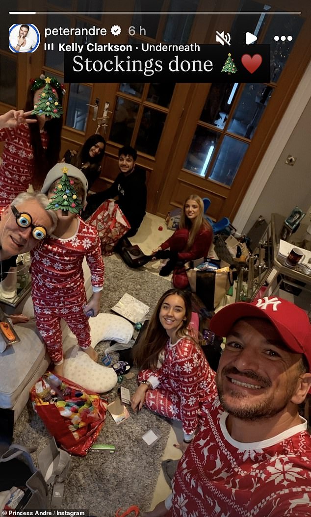 All dressed in matching tartan pyjamas, Princess and Junior spent the morning opening presents and stocking fillers