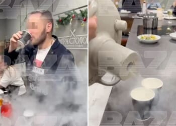 Guest left fighting for life after drinking liquid nitrogen cocktail 'served by celeb chef' at work Christmas bash