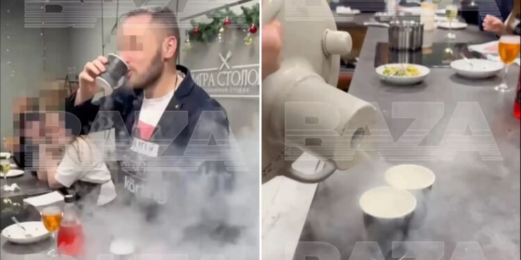 Guest left fighting for life after drinking liquid nitrogen cocktail 'served by celeb chef' at work Christmas bash