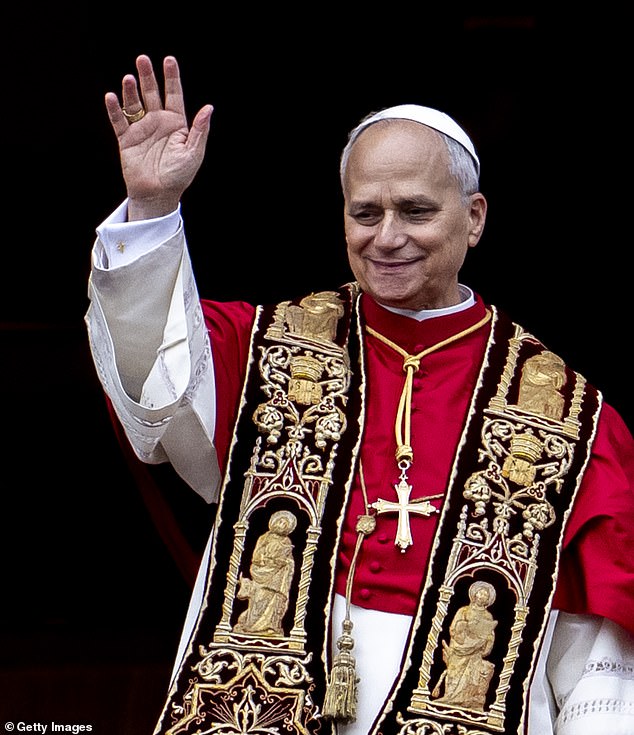 Pope Leo XIV during his first Christmas homily (pictured Thursday) lamented the conditions in Gaza and condemned the 'rubble and open wounds' left behind by wars