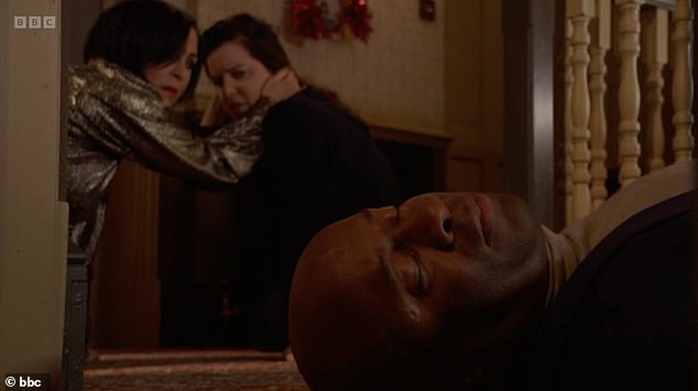 Later, Kat went upstairs and discovered Zoe still unresponsive - and Anthony lying dead nearby