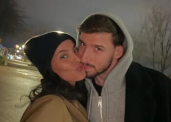 Maya Jama and Ruben Dias share tender Christmas kiss as she prepares for new Love Island All Stars series