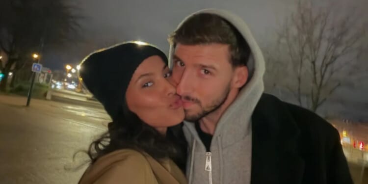 Maya Jama and Ruben Dias share tender Christmas kiss as she prepares for new Love Island All Stars series