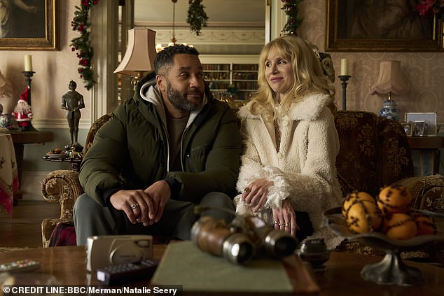Samuel Anderson as Mal, the downstairs neighbour of titular character Amanda, portrayed by Lucy Punch