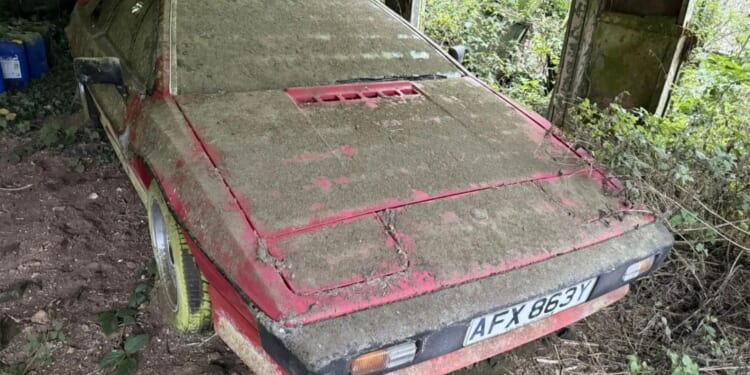 Classic car 'like something out of James Bond' up for sale after being abandoned and covered in moss