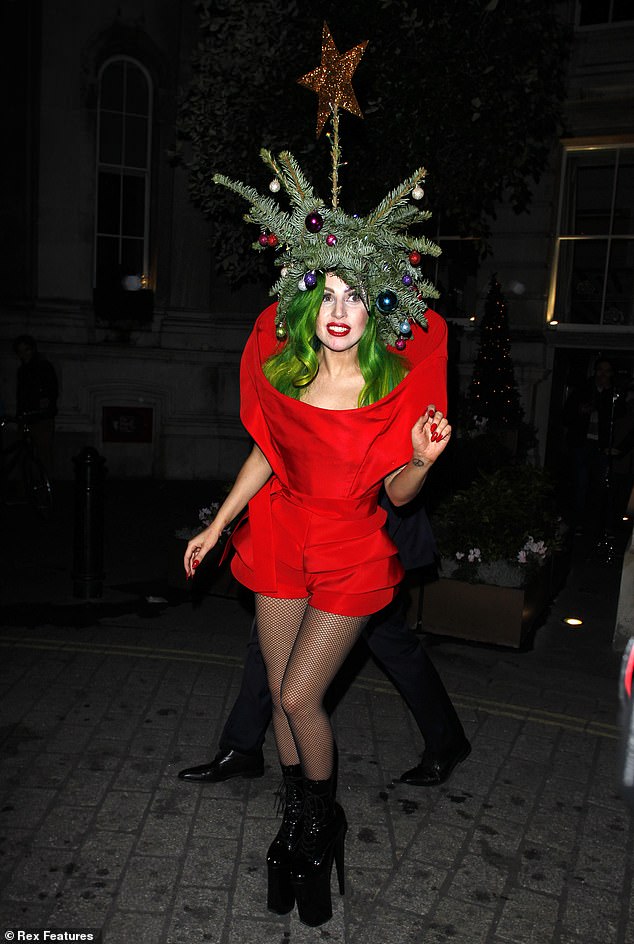 The Grammy winner once bit the head off a Santa plush toy during a 2010 London concert, decapitating it with her shoe; (pictured 2013)