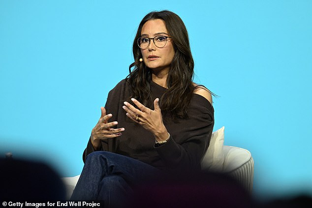 Heming delved into detail about what she faces as she cares for her ailing spouse in an essay she posted to her website titled 'The Holidays Look Different Now.' Pictured in LA last month