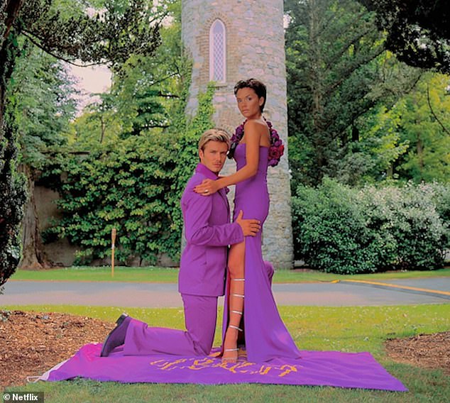And when it came to their wedding looks, the couple notably donned iconic purple outfits