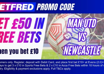 Claim £50 bonus for Man Utd vs Newcastle