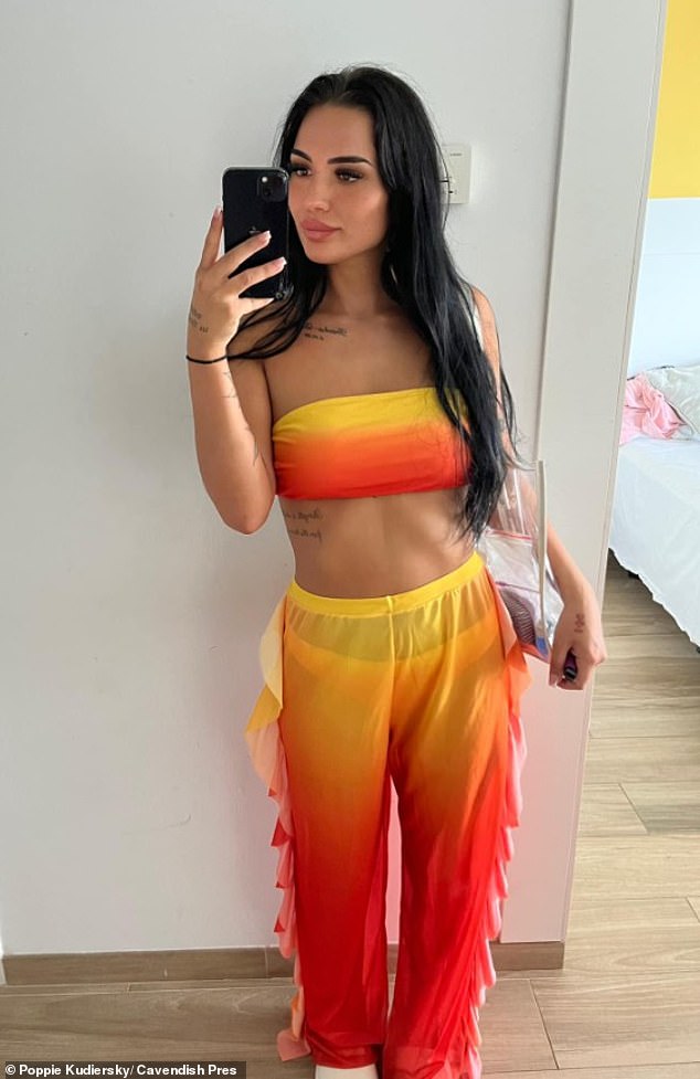 Following her arrest for smuggling cannabis worth £285,000, police found pictures on Poppie Kudiersky's phone of her lounging around the beaches of Phuket in her bikini, sipping cocktails, riding a jetski and taking a boat trip to the Phi Phi islands