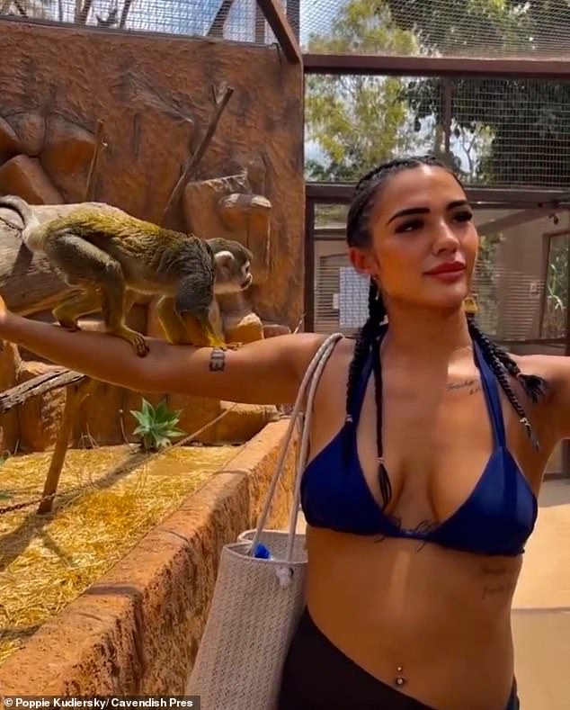 Kudiersky was spared jail and given a suspended prison sentence after a judge said she was taking an 'exceptional course' because the 22-year-old had attempted to smuggle the cannabis almost two years ago