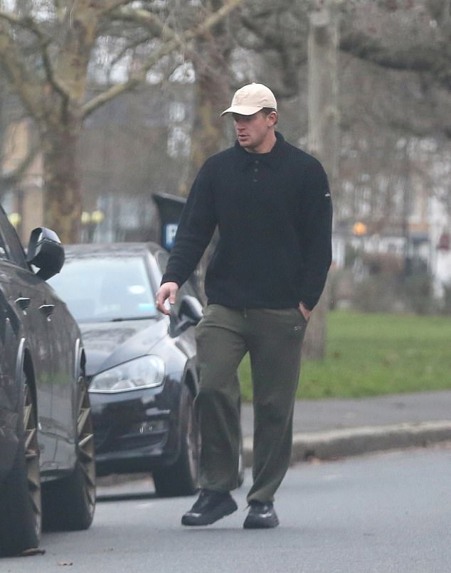 The daughter of Gordon Ramsay was joined by her beloved soon-to-be-husband, 30, who sported a black jacket and cream baseball cap, as they were spotted around in London