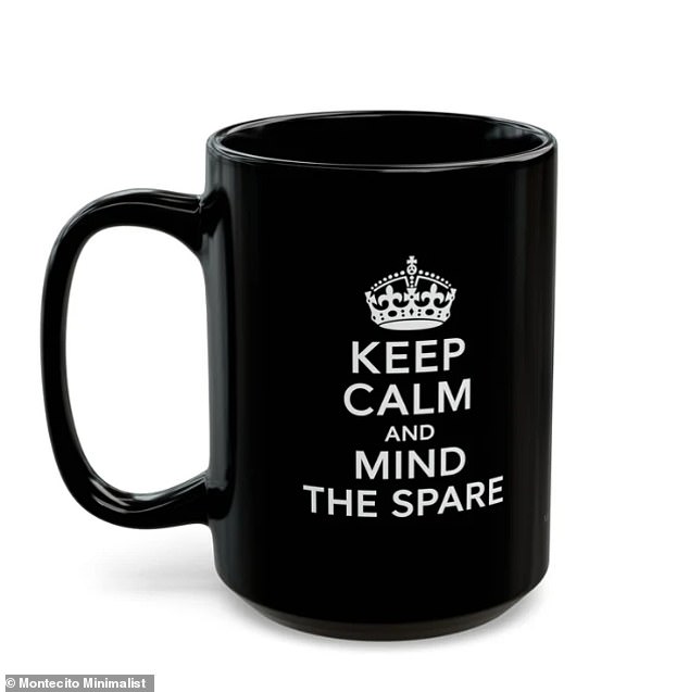 She initially felt cautious about this mash-up of World War Two rallying cry 'Keep Calm and Carry On' and a reference to Prince Harry's 2023 memoir named Spare