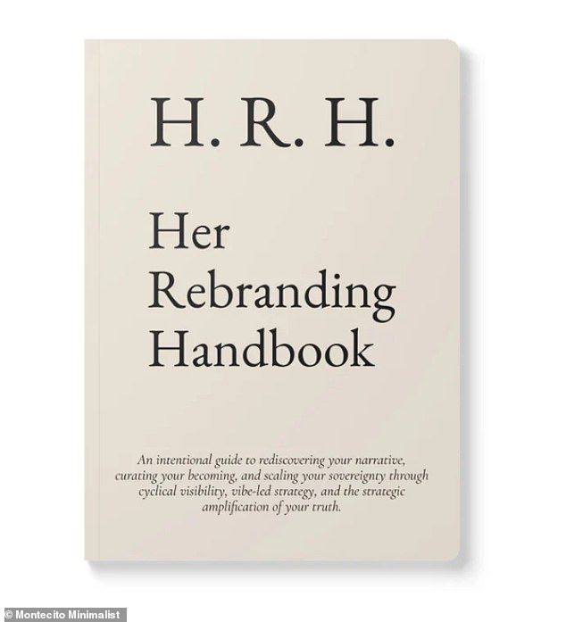 Rachel described this product on her Montecito Minimalist website as 'a satirical self help workbook/journal - all about "feeling" like a founder'