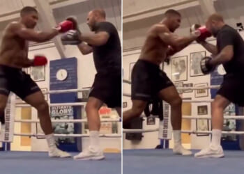 Anthony Joshua returns to first-ever gym for training just days after Jake Paul KO as Tyson Fury fight talks ramp up