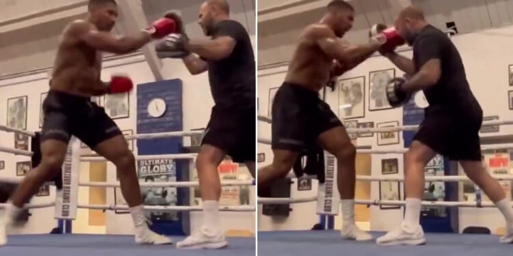 Anthony Joshua returns to first-ever gym for training just days after Jake Paul KO as Tyson Fury fight talks ramp up