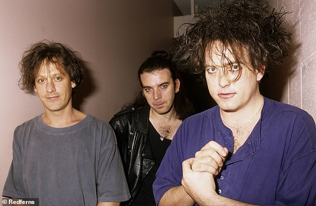 Pictured left to right in Australia, in 1992: Perry Bamonte, Simon Gallup, Robert Smit