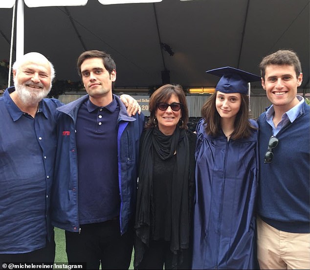 The Reiner family all shared their support for Romy at her high school graduation