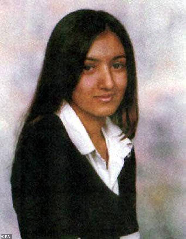 Shafilea Ahmed, who was murdered by her parents in an honour killing at the age of 17 for refusing to accept a forced marriage