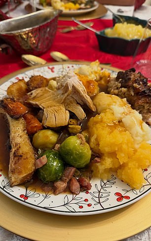 A closer look at the traditional Christmas meal guests savoured