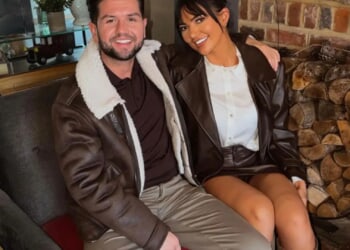 Geordie Shore favourite confirms she's moved in with TOWIE boyfriend in loved-up snaps from first Xmas together