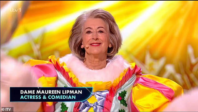 Baroness Floella Benjamin was revealed as the star behind Santa's Sack and Coronation Street's Maureen Lipman underneath Goose A-Laying