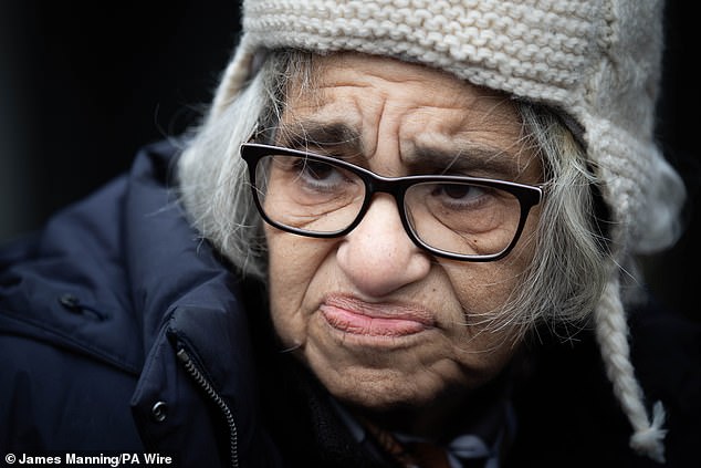 El-Fattah's mother, Laila, on the 134th day of her hunger strike